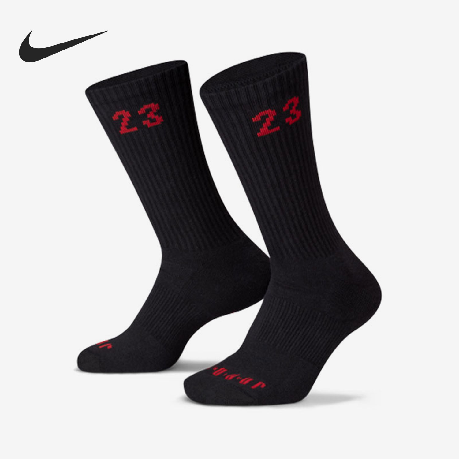 Nike/耐克正品秋季新款男女运动舒适中筒袜三双装DA5718-011