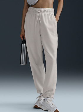 Nike/耐克正品秋冬新款女士宽松摇粒绒保暖束脚裤FB5579-104