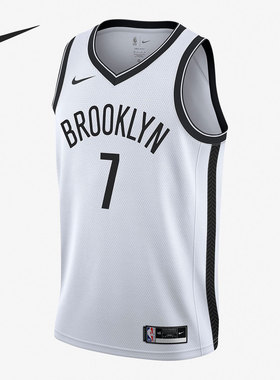 Nike/耐克官方正品当季布鲁克林篮网队NBA男子运动球衣CW3584-108