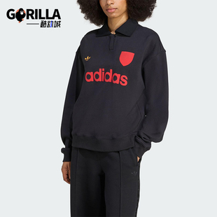 Adidas 三叶草女士休闲运动连帽套头日常卫衣JY3527 阿迪达斯正品