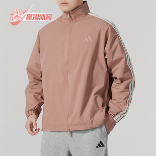 新款 Adidas 阿迪达斯正品 2025春季 运动梭织三条纹外套JL6093 男士