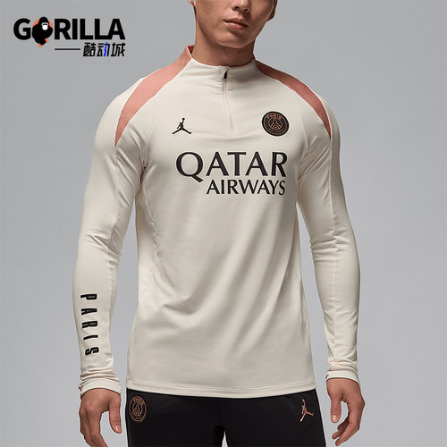 Nike/耐克正品Jordan男士字母修身高领休闲长袖T恤FQ2625-111