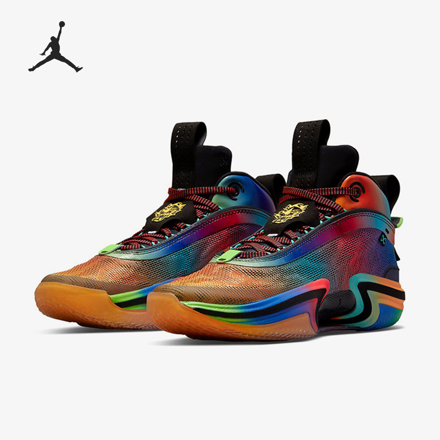 耐克男女彩虹中帮耐磨实战篮球鞋