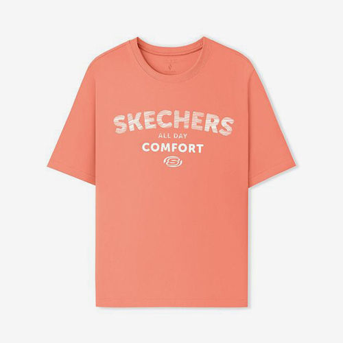 Skechers/斯凯奇正品夏季款男女款针织短袖T恤衫L225U156-02LC