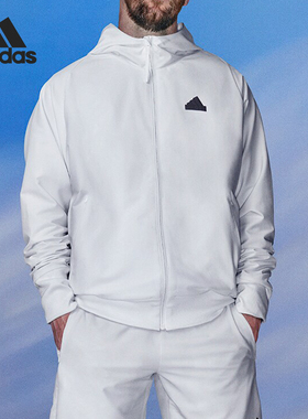 Adidas/阿迪达斯官方正品梅西同款男士休闲连帽夹克外套IN1843