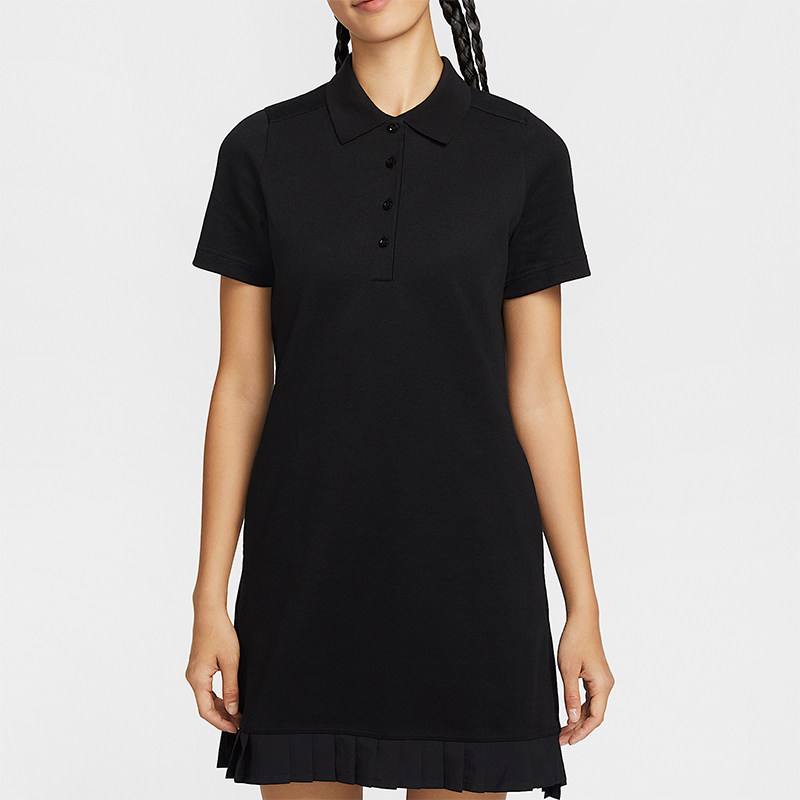 Nike/耐克正品2025夏季款女士运动高尔夫翻领连衣裙IF8523-010