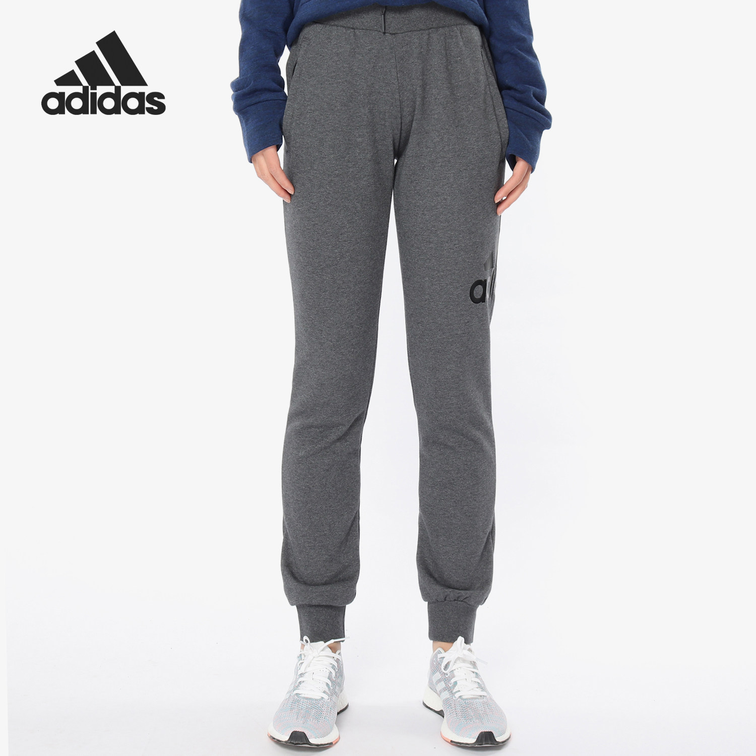 Adidas/阿迪达斯正品 春秋保暖女子 修身缩口运动休闲长裤 CF3660