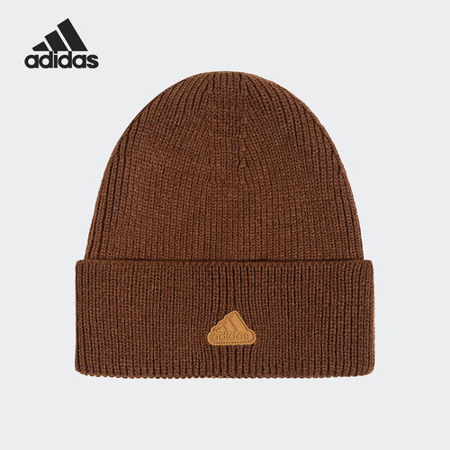 Adidas/阿迪达斯正品V LOGO BEANIE男女针织休闲运动帽JW1638