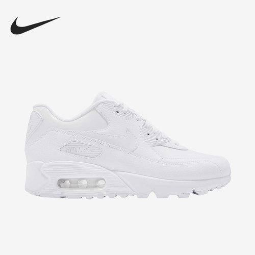nike正品纯白皮面女子运动休闲鞋