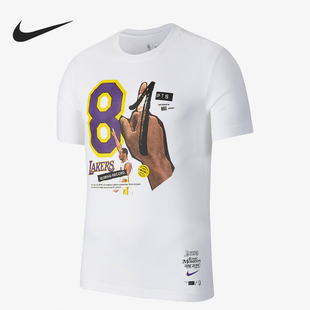 Nike/耐克官方正品运动男士时尚印花圆领复古短袖T恤DA8233-100