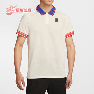 Nike/耐克正品Court Heritage男士网球经典短袖POLO衫FQ2102-110