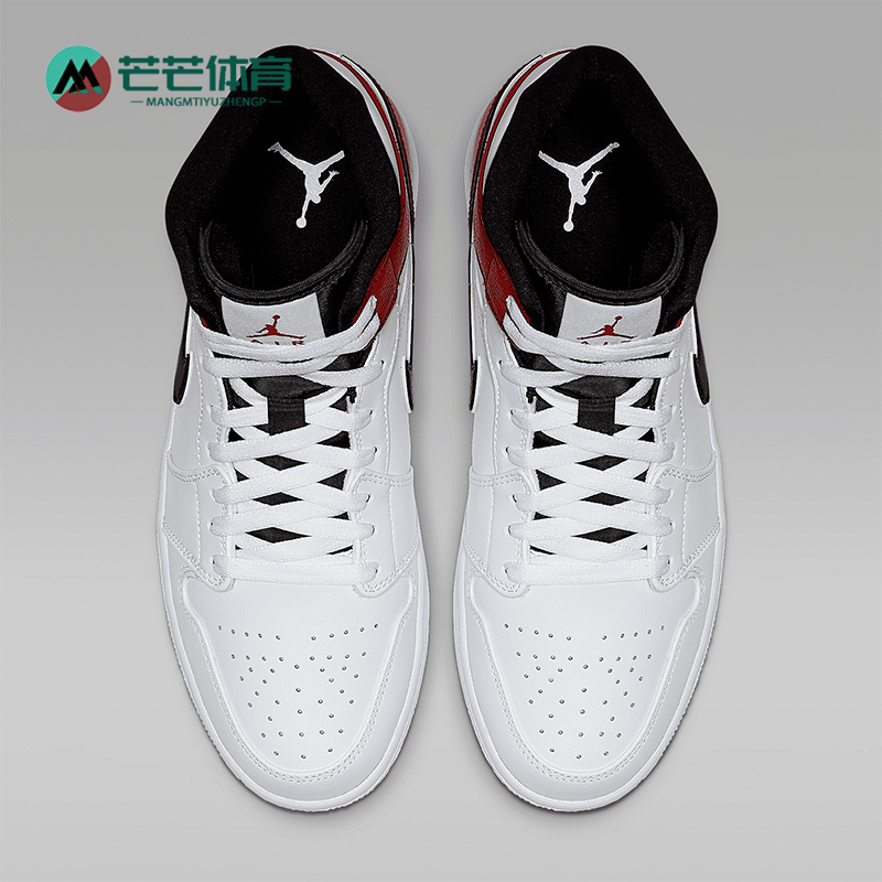 Nike/耐克正品JORDAN 1 MID男士中帮复古篮球鞋554724-116