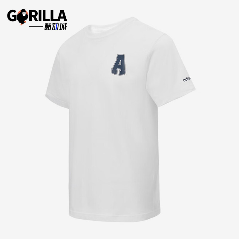 Adidas/阿迪达斯正品GRAPHIC T-SHIRT男女轻盈圆领短袖T恤JD1430