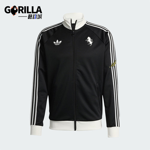 Adidas/阿迪达斯正品三叶草男士立领修身针织足球运动外套KB4452