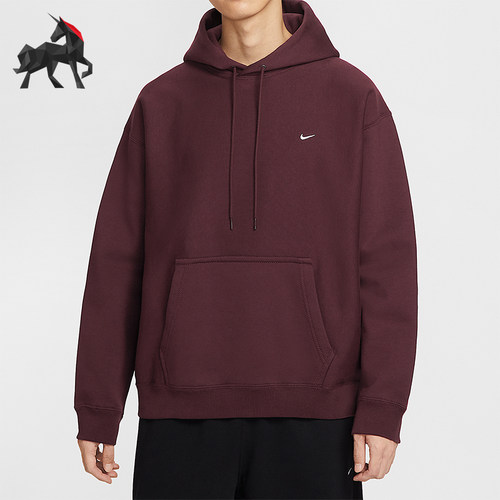 Nike/耐克正品Solo Swoosh男士运动针织复古加绒卫衣HV1083-652