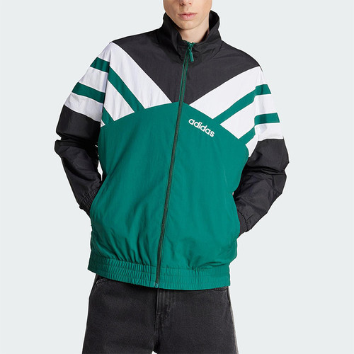 Adidas/阿迪达斯正品三叶草男士宽松经典三条纹运动外套JX3053