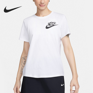 女士简约运动休闲圆领短袖 Nike 耐克正品 新款 100 T恤FQ6604