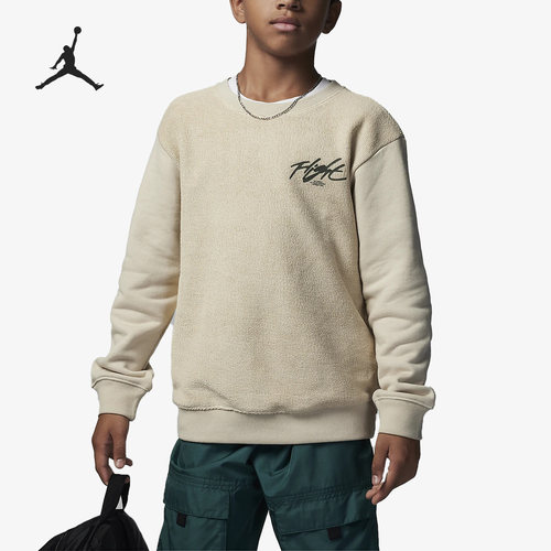 Nike/耐克正品Air Jordan大童运动法式毛圈卫衣FD9364-113