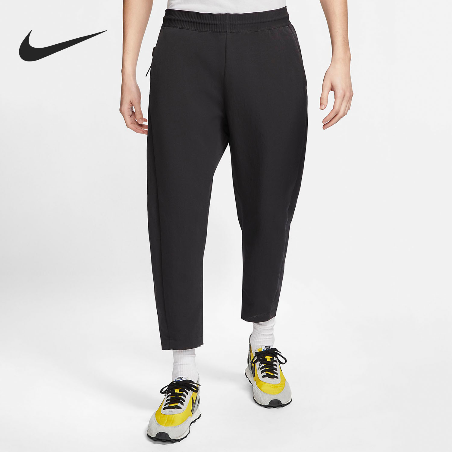 Nike/耐克官方正品男子梭织时尚舒适透气宽松九分裤运动裤 AR1563-封面