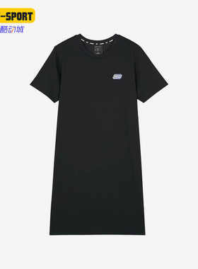 Skechers斯凯奇正品缤纷系列女子圆领舒适简约短袖连衣裙L122W090