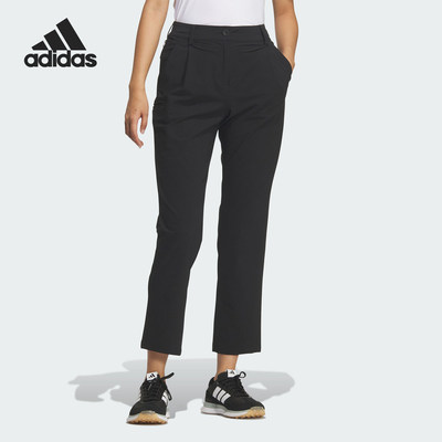 Adidas/阿迪达斯正品2026女士高尔夫梭织宽松简约长裤KA4323