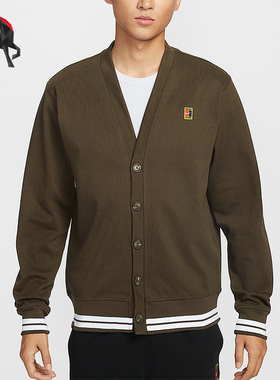 Nike/耐克正品Court Fairway男士休闲针织复古运动外套IQ3973-212