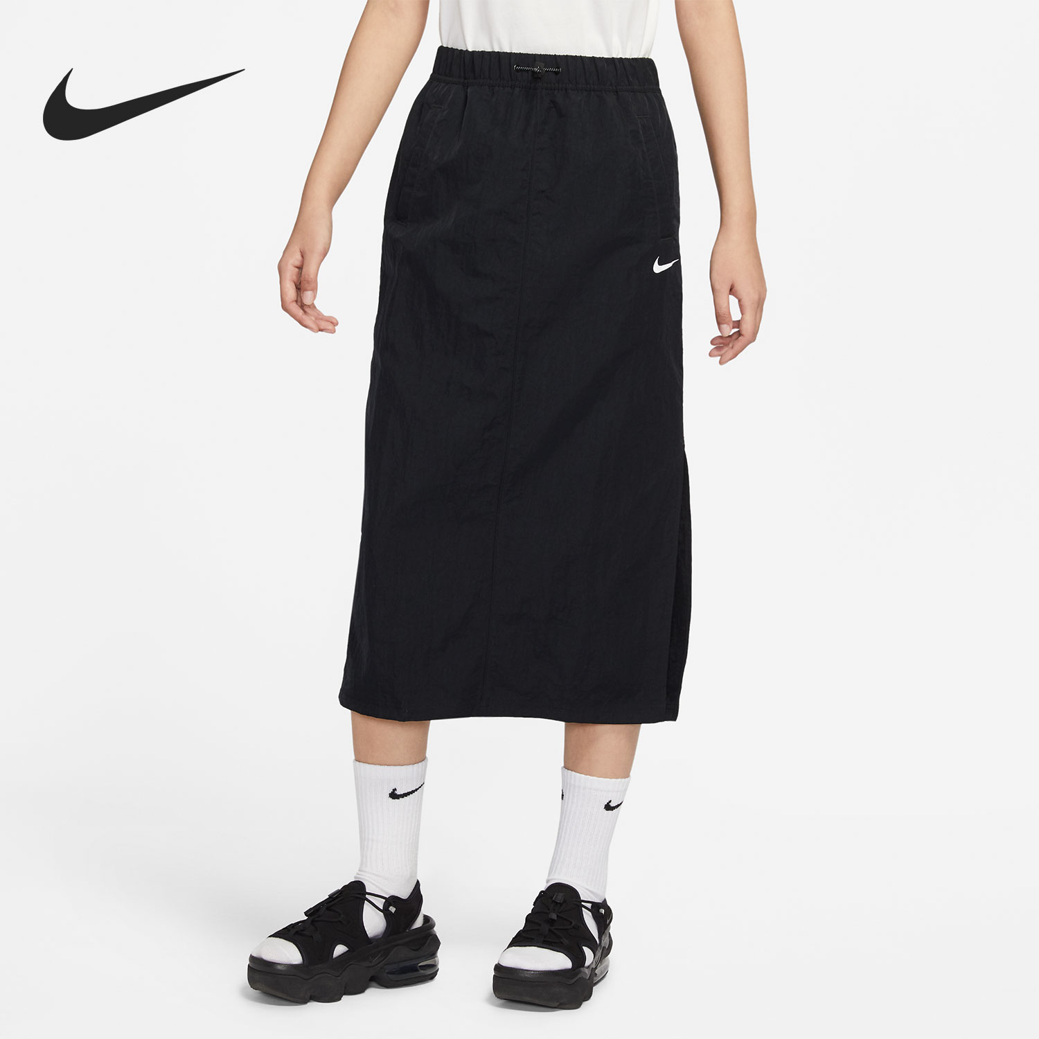 Nike/耐克正品女子舒适透气梭织休闲运动半身裙 DM6250-010