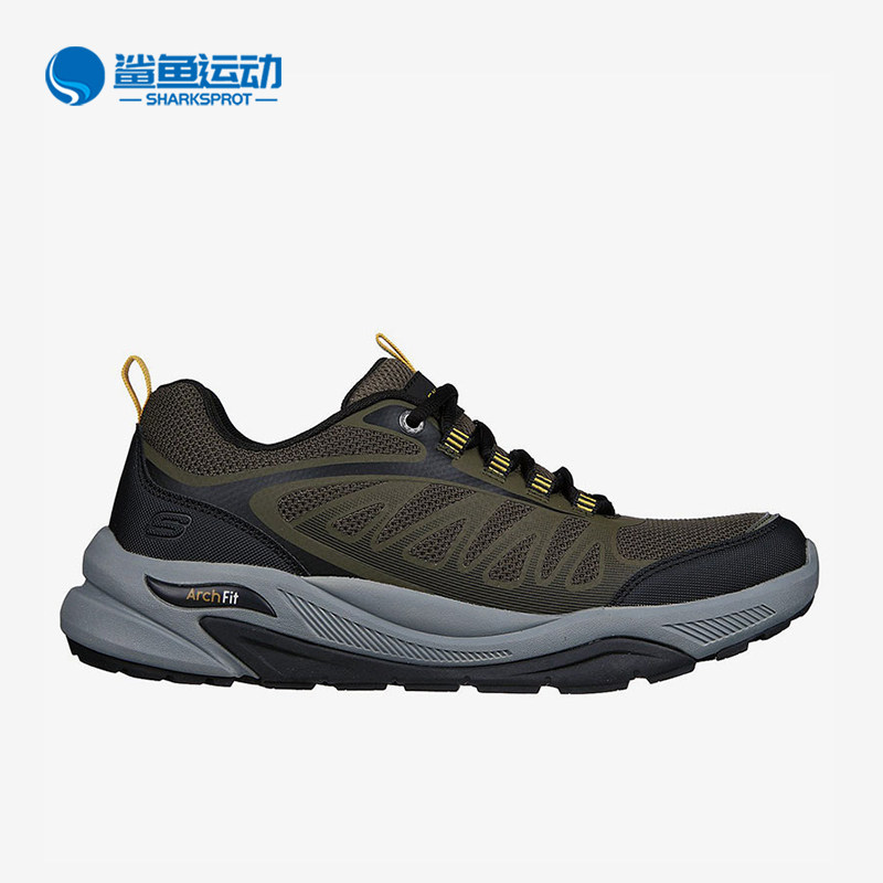 Skechers/斯凯奇正品冬季男士透气低帮耐磨户外登山运动鞋