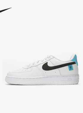 Nike/耐克正品FORCE1WPS新款儿童白蓝色休闲板鞋CN8539-100