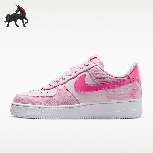Nike/耐克正品AIR FORCE 1女士牛仔拼接经典休闲板鞋IR1974-663