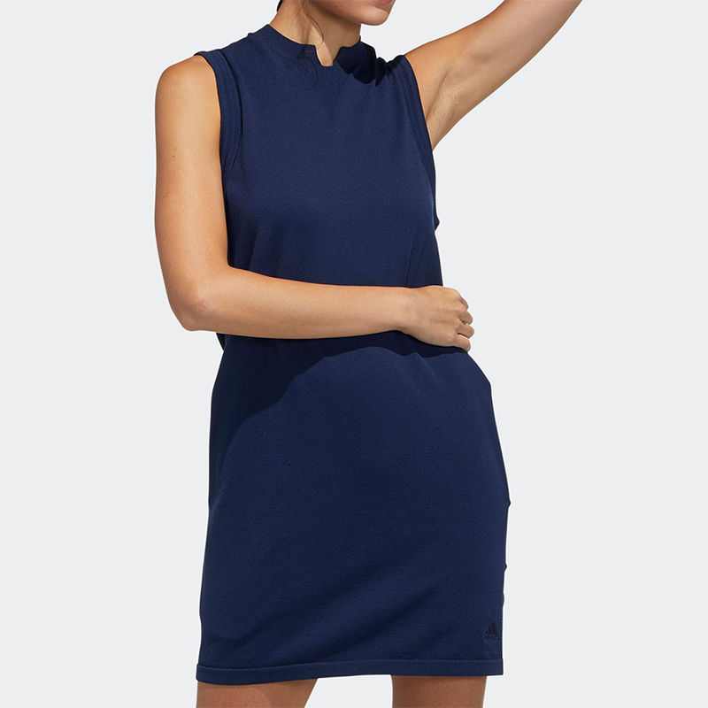 Adidas/阿迪达斯正品2025女士运动高尔夫训练无袖连衣裙GM0828