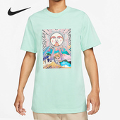 耐克正品 休闲宽松短袖 2021夏季 Nike 新款 男子时尚 T恤DD8464 382