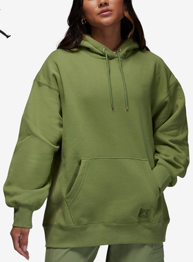 Nike/耐克官方正品JORDAN女士宽松连帽时尚套头卫衣FB5111-340