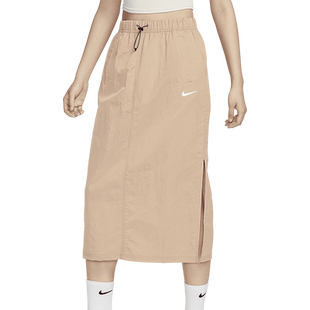 Nike/耐克官方正品当季新款女士透气休闲梭织高腰裙DM6250-200