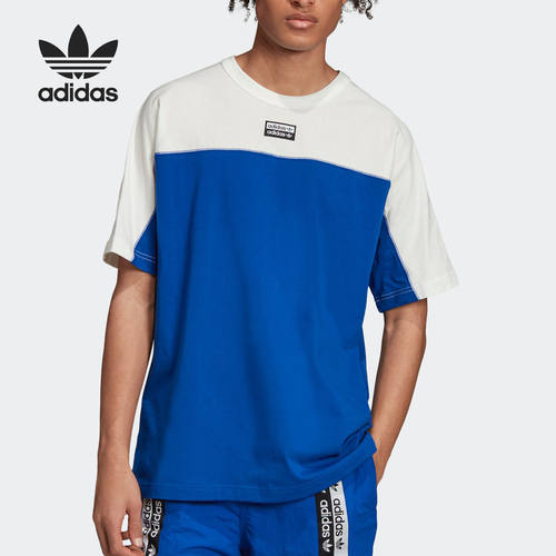 Adidas/阿迪达斯正品 三叶草秋季男子圆领套头短袖休闲T恤 ED7136