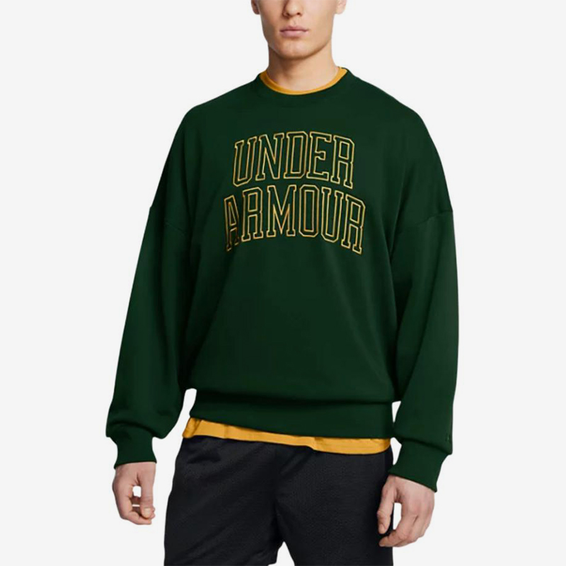 UA/安德玛正品户外男士潮流复古训练休闲卫衣套头衫1386548-301