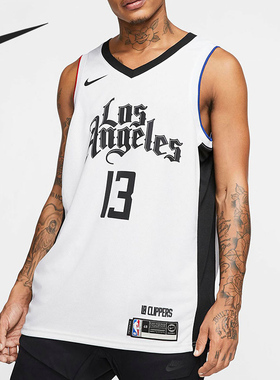 Nike/耐克正品洛杉矶快船队男子无袖透气运动T恤球衣背心 AV4644