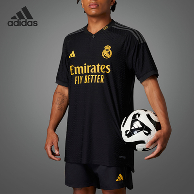 阿迪达斯男子运动足球短袖