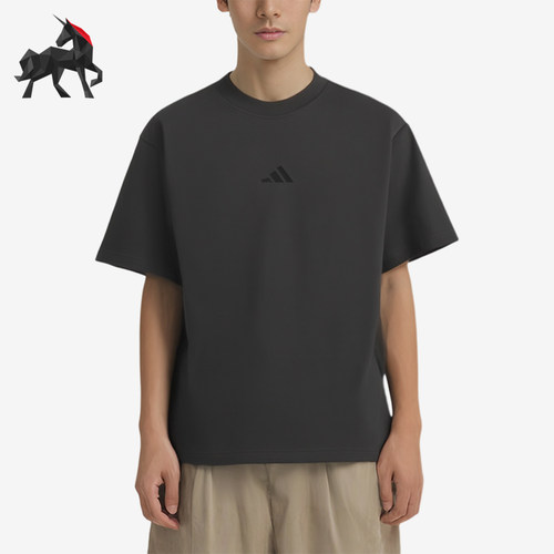 Adidas/阿迪达斯正品套头运动风休闲短袖T恤男短袖T恤KB4874