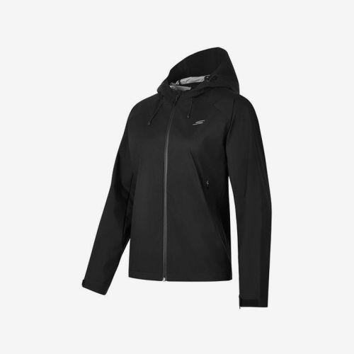 Skechers/斯凯奇正品春秋款女士印花口袋梭织连帽外套P324W081