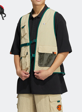 Adidas/阿迪达斯正品夏季三叶草 KT VEST 男子运动马甲背心HR6442