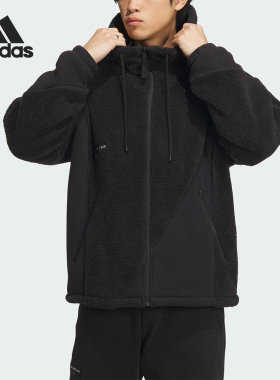 Adidas/阿迪达斯官方正品冬季新款男子针织加绒夹克外套IP4973