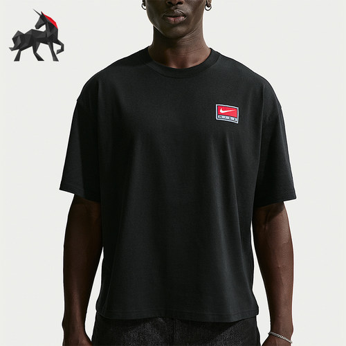 Nike/耐克正品Life男士宽松针织经典透气日常短袖T恤II4380-010