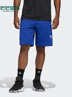 Adidas/阿迪达斯正品2025男士宽松训练篮球透气运动短裤FH7727