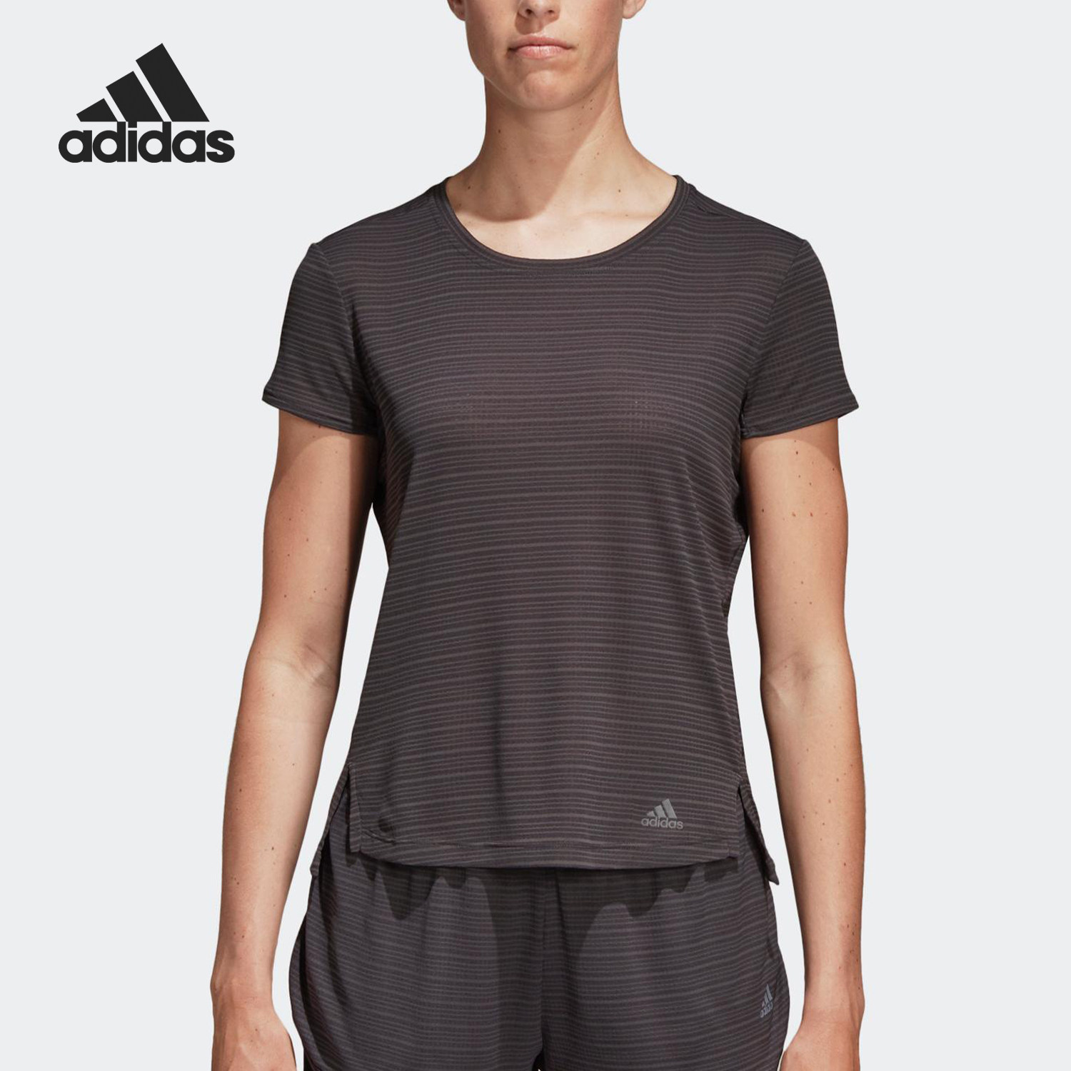 Adidas/阿迪达斯官方正品女子训练透气运动冰风短袖T恤 CV3770