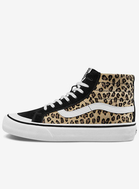 Vans/范斯 SK8 HI 138 Decon SF女款复古高帮板鞋豹纹VN0A3MV1TTS
