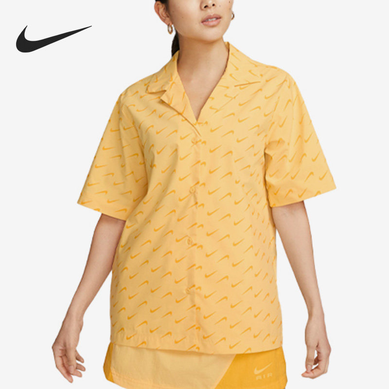 Nike/耐克官方正品梭织夏新款宽松运动轻便女子短袖T恤DV7931-795,运动服/休闲服装,运动T恤,淘宝优惠券,粉丝福利购,淘宝优惠卷