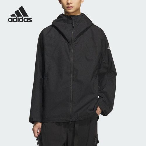 Adidas/阿迪达斯正品CITY ESCAPE男士休闲宽松连帽日常外套JZ8758