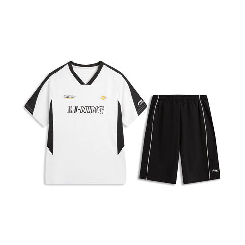 李宁正品男女小大童吸湿排汗速干宽松舒适休闲运动套装YWBW013-1