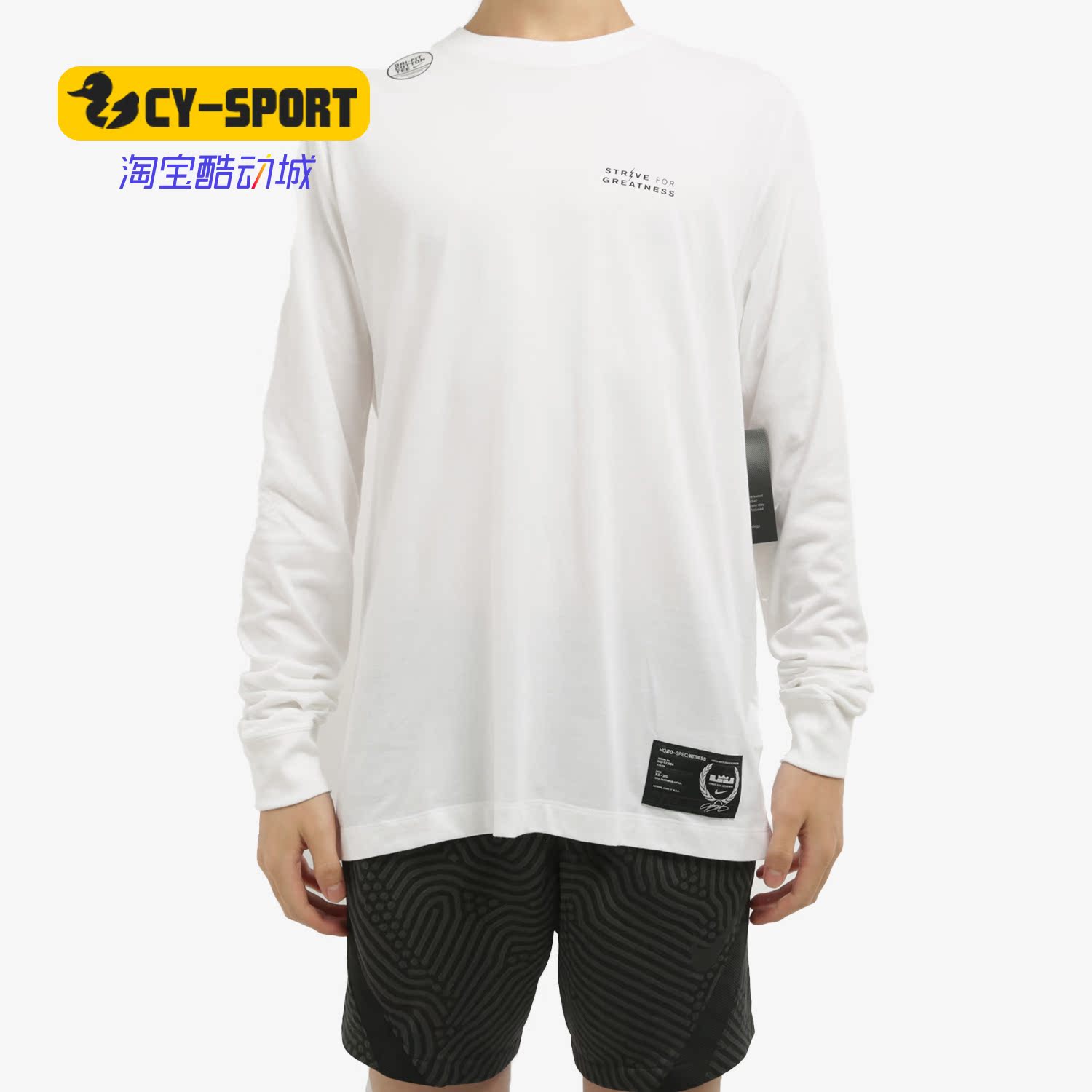 Nike/耐克正品秋季新款运动服健身训练休闲长款跑步短袖T恤CV2080
